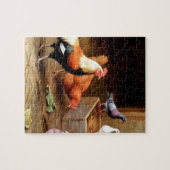 Hahnhennetauben Puzzle (Horizontal)