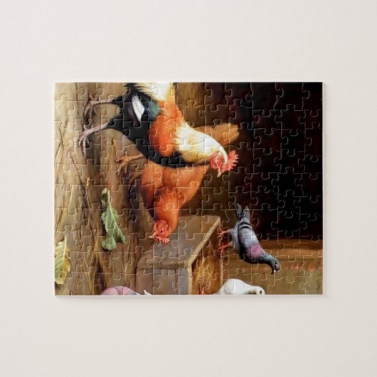 Hahnhennetauben Puzzle (Horizontal)