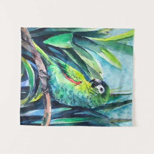 Hahn's macaw Tapestry Wandteppich (Vorderseite (Horizontal))
