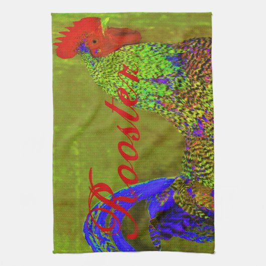 Hahntuch-Set des Blaus des Kobalt 3., Rot, grün Handtuch (Vertikal)