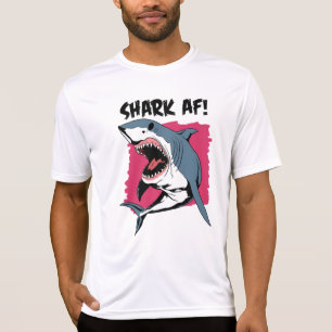 Hai AF!   Shark liebt Grafikdesign   Hai T-Shirt