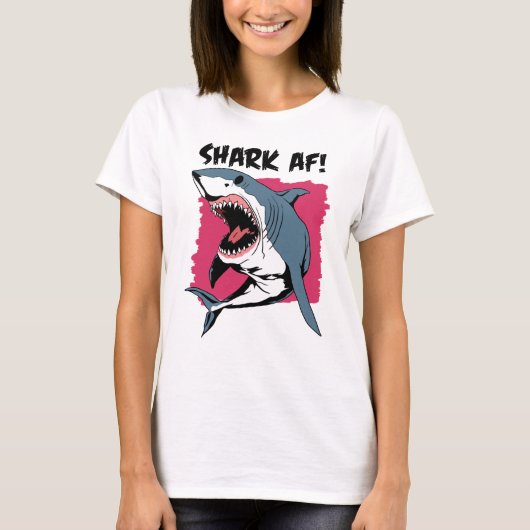 Hai AF! | Shark liebt Grafikdesign | Shark T- T-Shirt (Vorderseite)