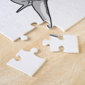 Hai als Koch mit Koch Hut Puzzle (Seite)