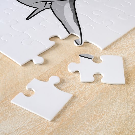 Hai als Koch mit Koch Hut Puzzle (Seite)