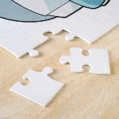 Hai als Koch mit Kochen Schürze Puzzle (Seite)