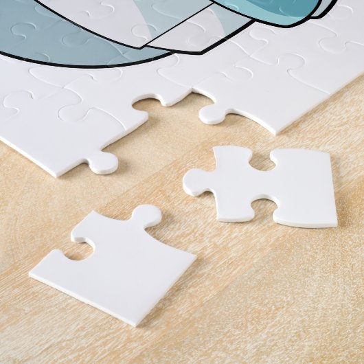 Hai als Koch mit Kochen Schürze Puzzle (Seite)