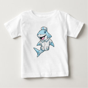 Hai als Krankenschwester mit Kittel Baby T-shirt