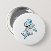 Hai als Krankenschwester mit Kittel Button (Vorne & Hinten)