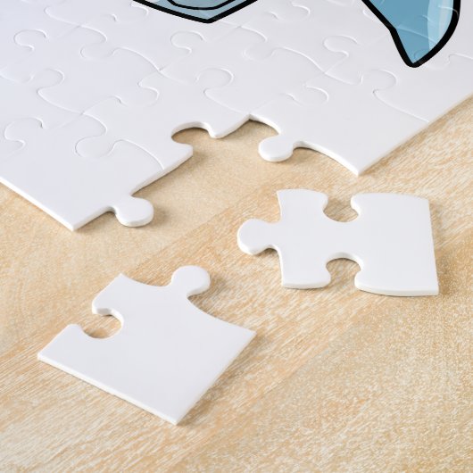 Hai als Krankenschwester mit Kittel Puzzle (Seite)