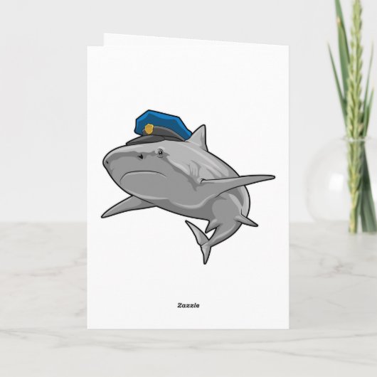 Hai als Polizeibeamte Karte (Rückseite)