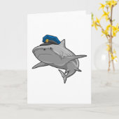 Hai als Polizeibeamte Karte (Gelbe Blume)