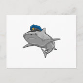 Hai als Polizeibeamte Postkarte (Vorderseite)