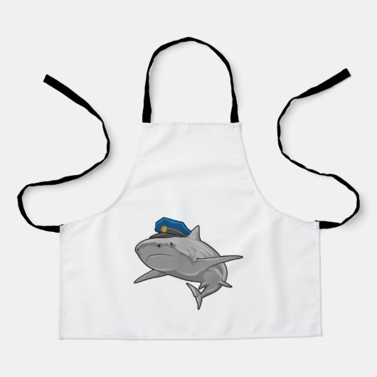 Hai als Polizeibeamte Schürze (Vorderseite)