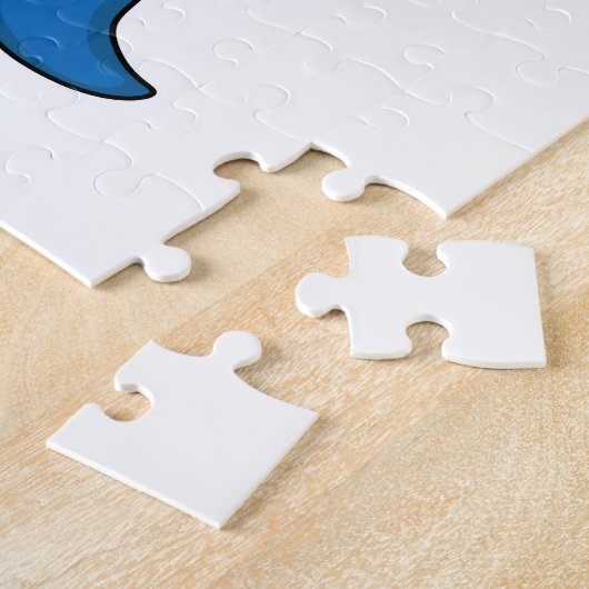 Hai als Skater mit Skateboard Puzzle (Seite)