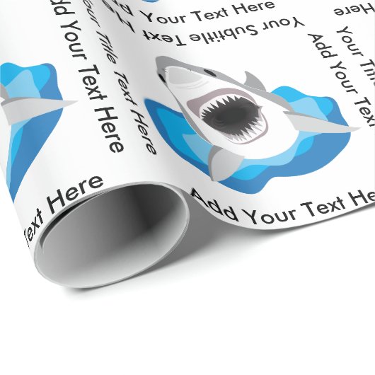 Hai-Angriff Geschenkpapier (Rolleneckpunkt)