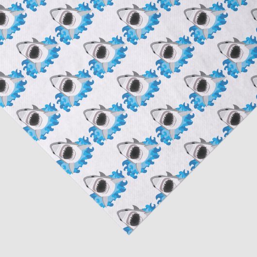 Hai-Angriff lustig Seidenpapier (Ausschnitt)