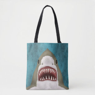 Hai-Angriffs-lustige Fisch-Seestrand Tasche