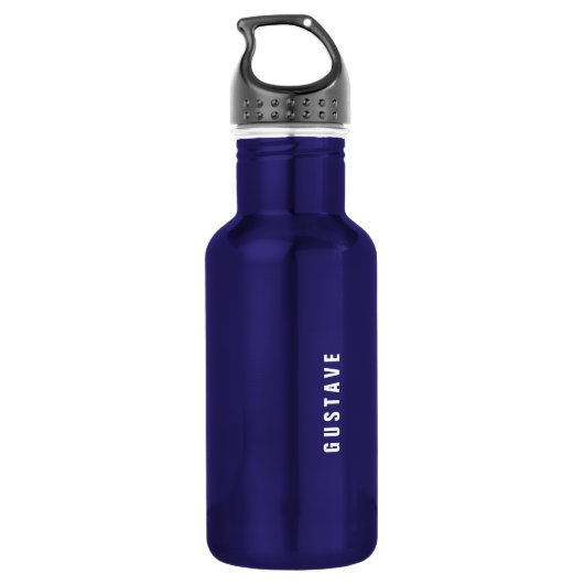 Hai-Angriffs-tiefer Ozean-Blau Trinkflasche (Rückseite)