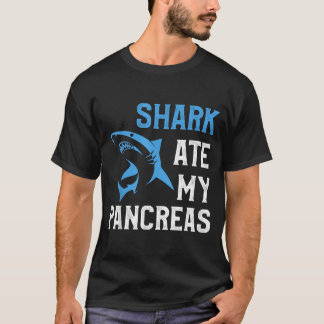Hai aß Bauchspeicheldrüse Lustiger T1d Diabetiker T-Shirt