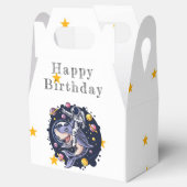 Hai Astronaut Space Geburtstagsparty - Gefälligkei Geschenkschachtel (Geöffnet)