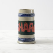 "Hai-Attack-Tasse – Mit Biss trinken!" Bierglas (Mittel)