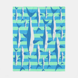 Hai-Attacken-Keule Fleecedecke