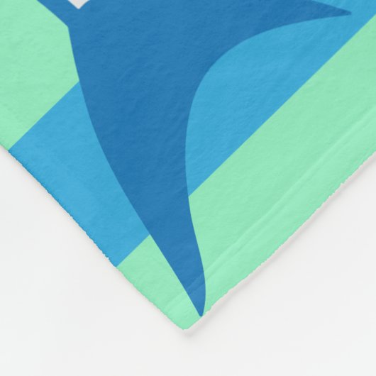 Hai-Attacken-Keule Fleecedecke (Ecke)