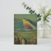 Hai auf dem Ocean Golf Course Horror Postkarte (Stehend Vorderseite)