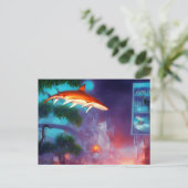 Hai auf der Sky Postcard Postkarte (Stehend Vorderseite)