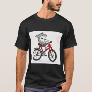 Hai auf einem Fahrrad T-Shirt