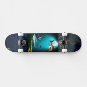 Hai auf Skateboard (Horizontal)