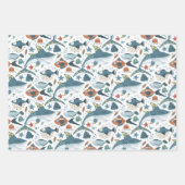 Hai Baby Boy Wrapping Paper Sheets Set 3 Geschenkpapier Set (Vorderseite 3)