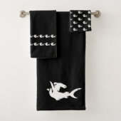 Hai Bad Schwarz-Weiß-Handtuch Set (Insitu)