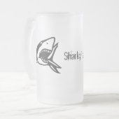 Hai bedeutet zitternd, wackelig, wackelig mattglas bierglas (Vorderseite Links)