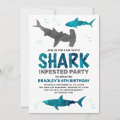 Hai befallen jedes Alter Geburtstagspartei Einladung (Vorderseite)