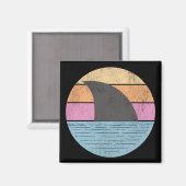Hai bei Sonnenuntergang Magnet (Vorderseite/Rückseite)