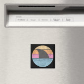 Hai bei Sonnenuntergang Magnet (In Situ (Geschirrspüler))
