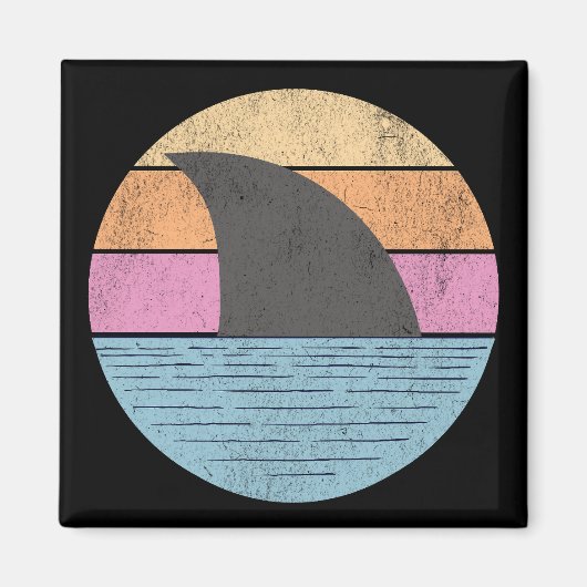 Hai bei Sonnenuntergang Magnet (Vorne)