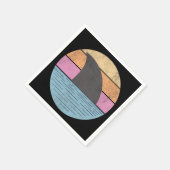 Hai bei Sonnenuntergang Serviette (Ecke)