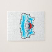 Hai beim Baden mit Schwimmbrille Puzzle (Horizontal)