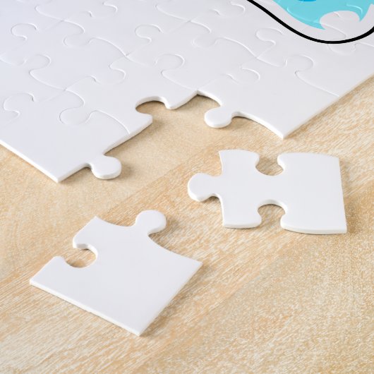 Hai beim Baden mit Schwimmbrille Puzzle (Seite)