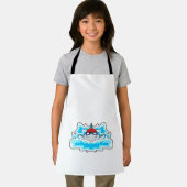 Hai beim Baden mit Schwimmbrille Schürze (Insitu)