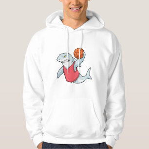 Hai beim Sport mit Basketball Hoodie