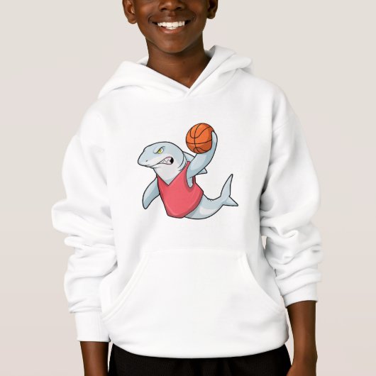 Hai beim Sport mit Basketball Hoodie (Vorderseite)