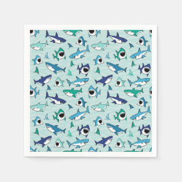 Hai Birthday Blue Serviette