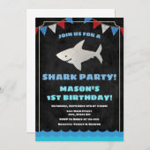Hai Birthday Einladung Baby Shark (Vorne/Hinten)
