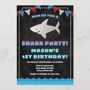 Hai Birthday Einladung Baby Shark
