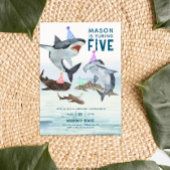 Hai Birthday Einladung Pool Party Kindergeburtstag