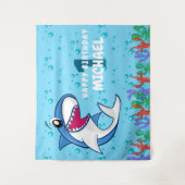 Hai Birthday First Bday Ocean Kinder Wandteppich (Vorderseite)