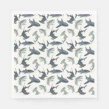Hai Birthday Party Napkins | Beach Club Sharks